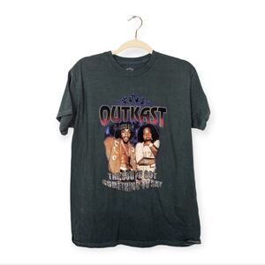 OutKast Officially Licensed Green Tie Dye Graphic HipHop Band Tee